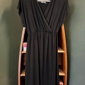Chic Black Midi Dress for Women